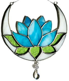 A Turquoise lotus moon