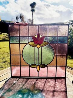 Leadlight window for 1920's door