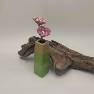 Square Bud Vase - Mint Green