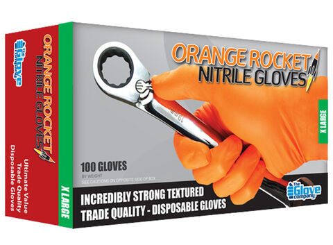 Orange Rocket®  Nitrile Disposable Glove