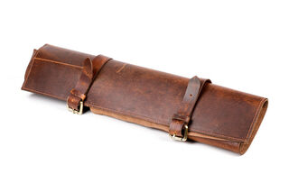 Victory Leather Knife Roll - 5 Pockets