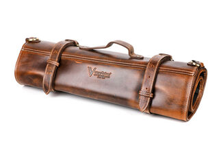 Victory Leather Knife Roll - 11 Pockets