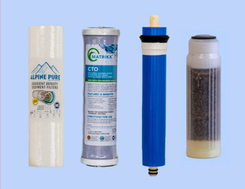 4 Stage RO Deionising Service Kit with 75 gpd membrane
