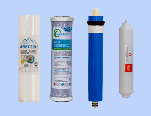 4 Stage RO Service Kit with 75 gpd membrane