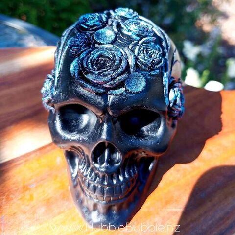 Large Floral Skull Artisan Soap