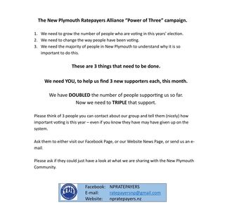 Are you able to help us with our Power of Three Campaign ?