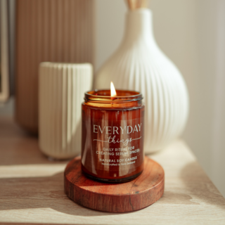 Moon Drops Candle | Amber Jar