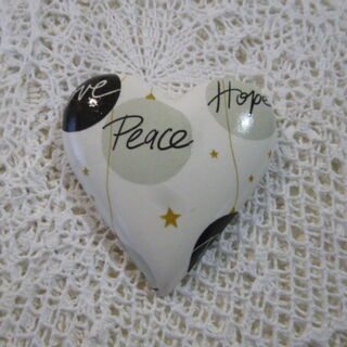 Love Peace and Hope Heart