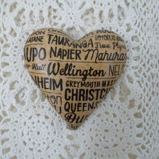 NZ Town Names Heart