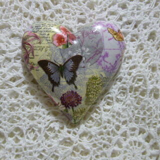 Butterfly Floral Heart