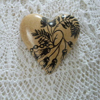 Kowhai Flower Heart