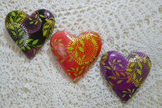Set of 3 Circle Design Hearts