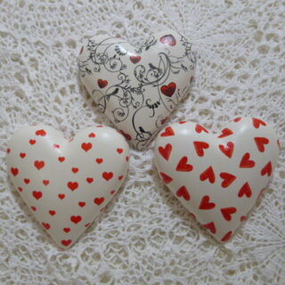 Set of 3  Hearts on Hearts