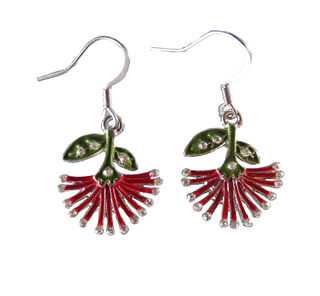 Pohutukawa Drop Earrings