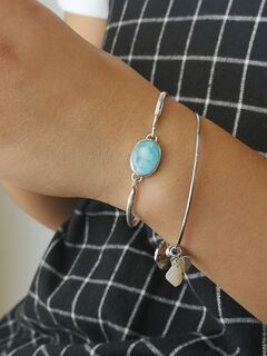 Larimar bangle