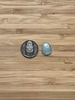 Freeform Rose cut Peruvian Blue Opals
