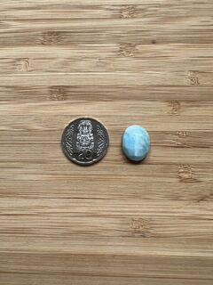 Oval Rose cut Larimar