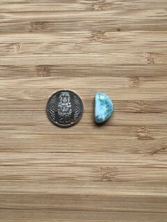 Half-moon Larimar Cabochon