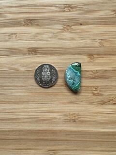 Half moon Chrysocolla Malachite