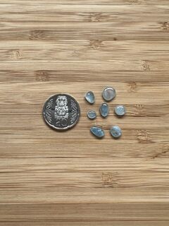 Freeform Mini Aquamarine cabochons