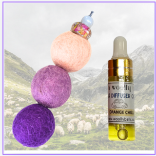 Amythst Woolly Ball Car Diffusers