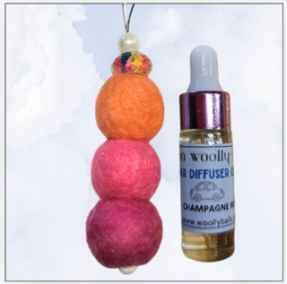 Fruity  Woolly Ball Car Diffusers