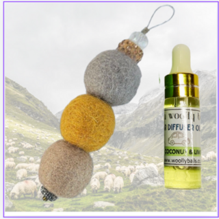 EarthyWoolly Ball Car Diffusers