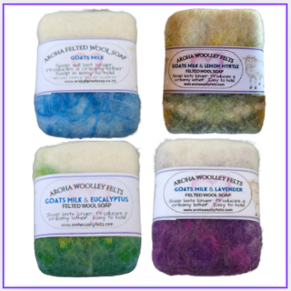 Goats Milk Collection Felted Soap