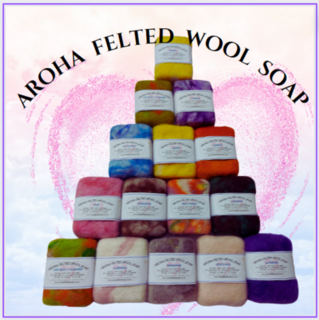 felted wool soap hand crafted in New Zealand