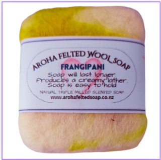 Frangipani Felted Soap