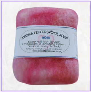 Rose Felted Soap
