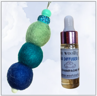 Ocean Woolly Ball Car Diffusers