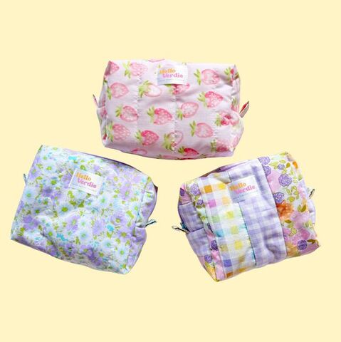 Quilted Makeup Bags