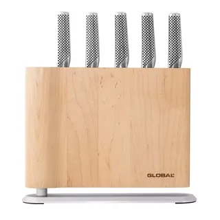 Global Uko Knife Block - Maple