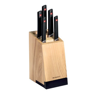 Kamati 6 PC Knife Block Set With Tablet Stand