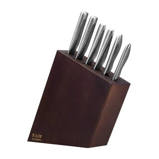 Global Kyoto Knife Block - Walnut