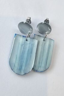 DENIM - Arch Earrings Light