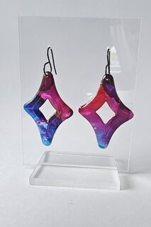 AURORA - Diamond Drop Earrings - MULTI