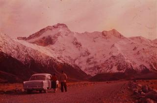 Mt Sefton 1958 from slide
