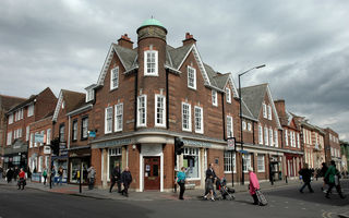 Busy scene.  St Albans, Hertfordshire