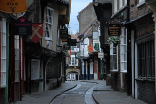 Before the crowds arrive.  The Shambles, York