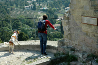 Taking in the view from Mérendol, Provence