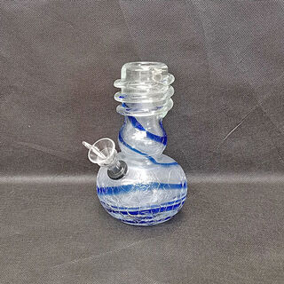 Blue Stripe (crackle glass finish)