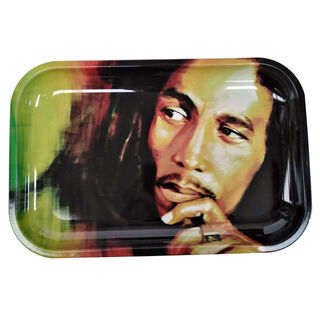 Rolling Tray Metal 290x190mm Bob Marley Face MH521