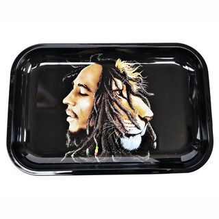 Rolling Tray Metal 290x190mm Bob Marley Lion MH523