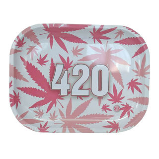 Rolling Tray Metal 180x140mm 420 Pink MH515