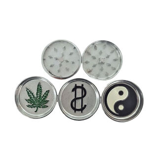 Grinder Metal 2pce 50mm Asst Designs MO166