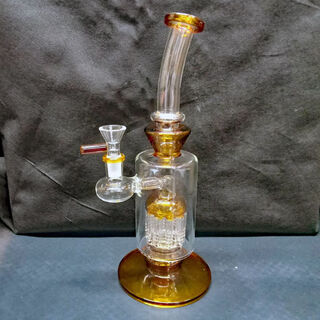 Waterpipe Glass With Percolator Asst Designs WP129
