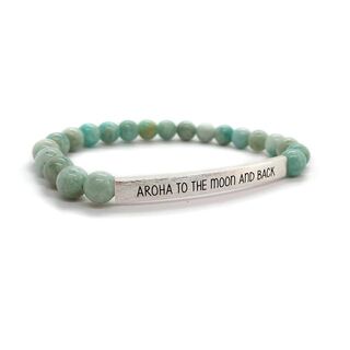 Aroha to the Moon and Back Gemstone Bracelet