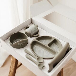 Bo and Ko Feeding Set Khaki